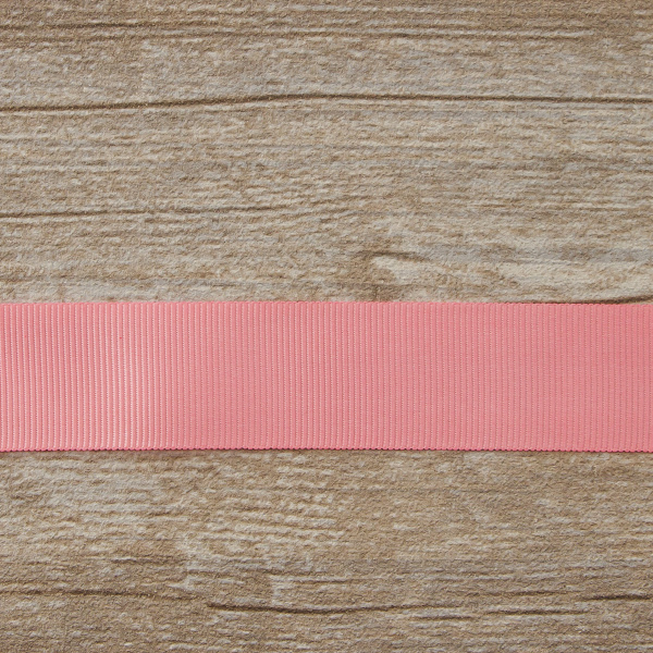 Лента репсовая SAFISA, 25 мм, 25 м, цвет 06 розово-персиковый. Арт 350-25мм-06