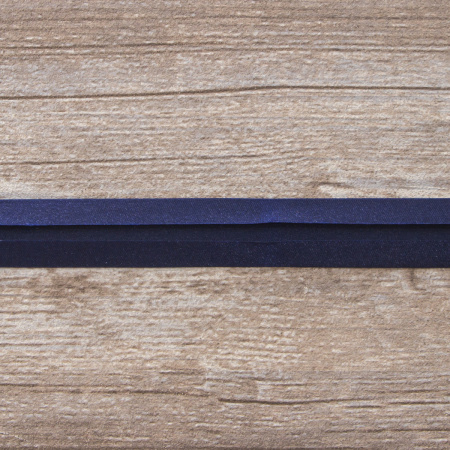 Косая бейка атласная  на блистере SAFISA, 20 мм, 2,5 м, цвет 15, антрацит. Арт P06260-20мм-15          