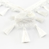 Тесьма с кисточками декоративная PASSAN цвет белый. Арт BPK - 019-col.PE - 57