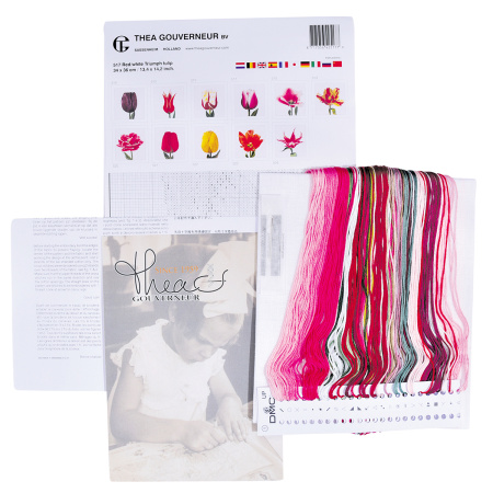 Набор для вышивания "Сиреневый тюльпан", канва лён 36 ct. Арт 517