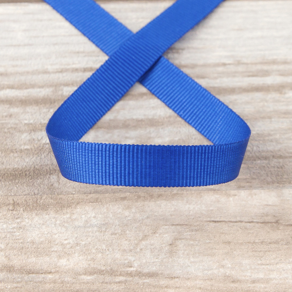 Лента репсовая SAFISA, 10 мм, 25 м, цвет 13 синий. Арт 350-10мм-13