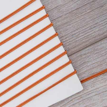 Шнур-сутаж PEGA, темно-рыжий, 3 мм. Арт 841113909A7302