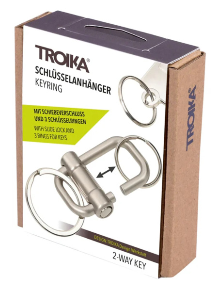 Брелок TROIKA "2-WAY KEY". Арт KR22-09/SI