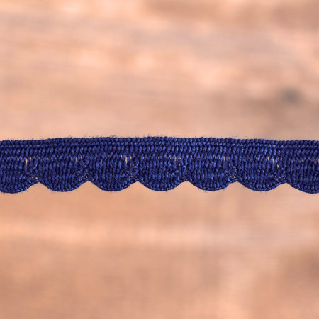 Кант-тесьма, 8 мм, цвет синий. Арт 2176/10