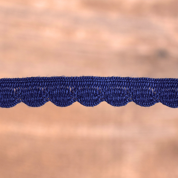 Кант-тесьма, 8 мм, цвет синий. Арт 2176/10