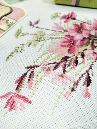 Набор для вышивания "Розовые смолевки". Арт 06.002.82