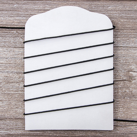 Резинка шляпная SAFISA, 1,5 мм, цвет 01, черный. Арт 4730-1.5мм-01         