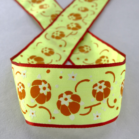 Лента с рисунком SAFISA, 40 мм, 15 м, цвет 02. Арт 25192-40мм-02