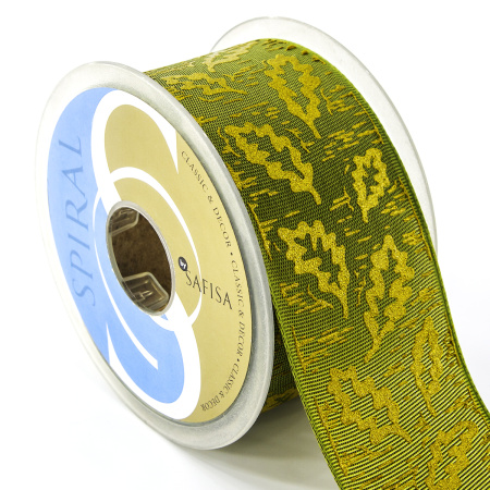 Лента жаккард SAFISA, 50 мм, 15 м, цвет 01. Арт 25282-50мм-01           