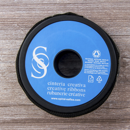 Шнур плетеный SPIRAL ( SAFISA), 4 мм, 25 м, цвет черный. Арт 25281-4-01