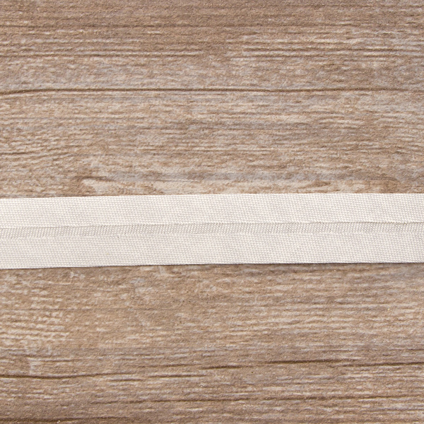 Косая бейка хлопок, 20 мм, 20 м, цвет 27, цвет светло-серый. Арт 6570-20мм-27