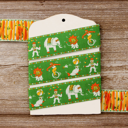 Лента жаккард SAFISA, 30 мм, 15 м, цвет 03. Арт 9108-30мм-03