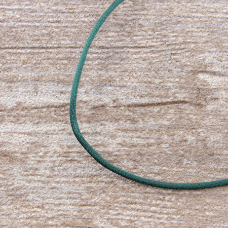 Шнур атласный мини-рулон, 2 мм, 4,5 м, цвет 43, морская волна. Арт P00462-2мм-43           