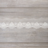 Вышивка на тюле, 36 мм, цвет белый. Арт I644/01