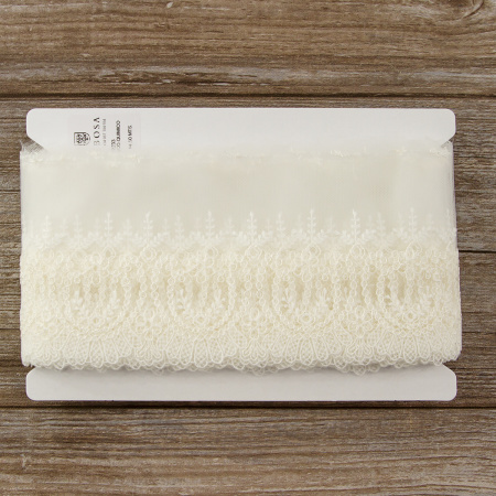 Кружево-вышивка на тюле, 45 мм. Арт 42233/00