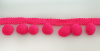 Тесьма с помпонами MATSA цвет ярко-розовый. Арт 96923/2145