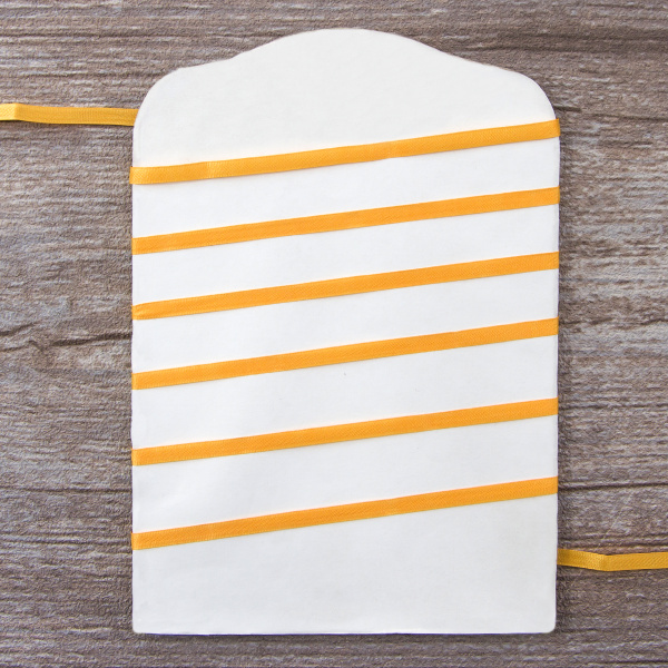 Лента для вышивания SAFISA на блистере, 4 мм, 5 м, цвет 81, апельсиновый. Арт P111-4мм-81             