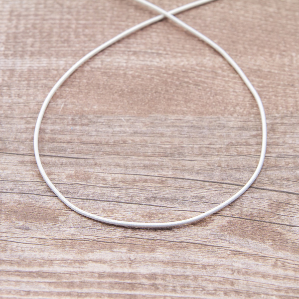 Резинка шляпная SAFISA, 1,5 мм, цвет 02, белый. Арт 4730-1.5мм-02