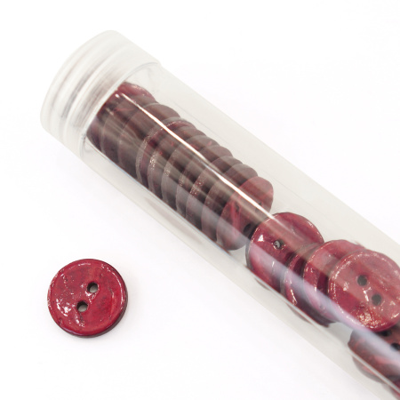 Пуговицы CONCEPT, размер 24, кокос, цвет COL.8 бордовый. Арт 1919H-024-COL.8