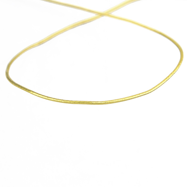 Резинка шляпная PEGA, золото, 1 мм. Арт 852218200X7000          