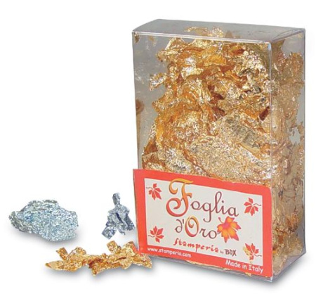 Хлопья для золочения (поталь). Арт KER02                   