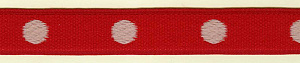Репсовая лента, 18 мм, цвет красный