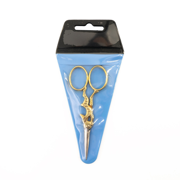 Ножницы  для вышивания "Кролик", цвет золотой, в чехле, 10 см. Арт CI2812