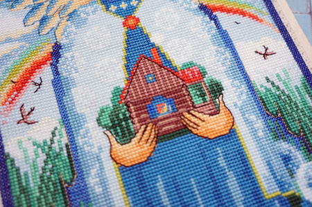 Набор для вышивания "Хранитель" с пришивной рамкой. Арт 22.002.08