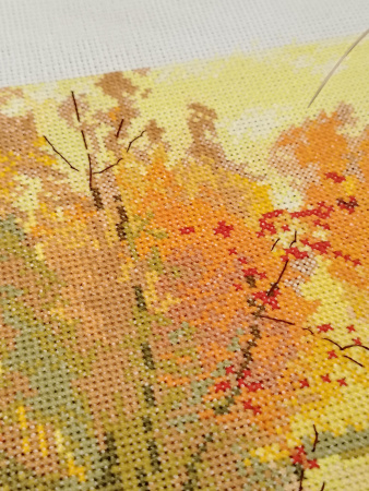 Набор для вышивания  "Осень.Рыбалка". Арт 02.012.10