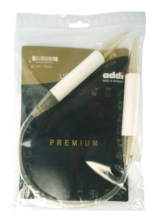 Спицы, круговые, пластик, addiChampagner №20, 60 см. Арт 405-7/20-60