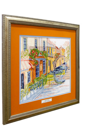 Вышитая картина "Уголок Венеции". Арт Модель 07.004.04