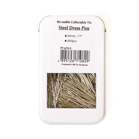 Булавки-гвоздики в жестянной коробочке. Арт PT.670.S