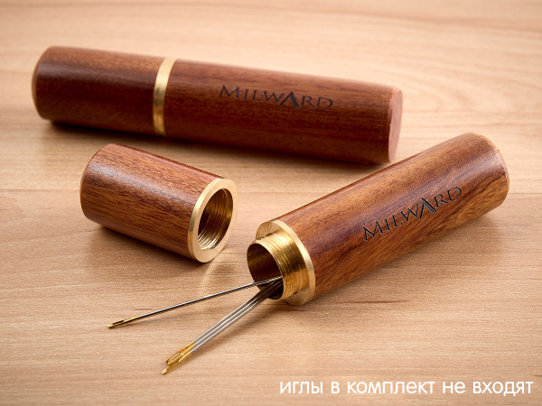 Органайзер для хранения игл длиной до 7 см, деревянный, закручивающийся, 40шт. в прикассовом стенде. Арт 9492992.DB