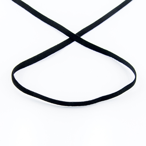 Резинка продежка, Safisa, 5 мм, цвет 01, черный. Арт 4784-5мм-01