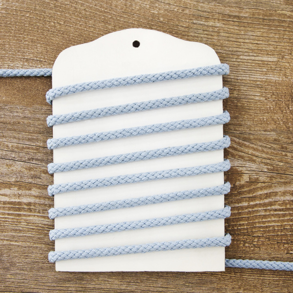 Шнур PEGA хлопковый, цвет светло-голубой,  5,3 мм. Арт 842140916E1702          