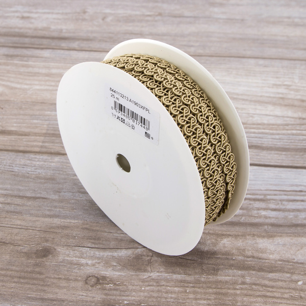 Тесьма PEGA тип отделочная, цвет бежевый, 14 мм. Арт 844113213A1903          