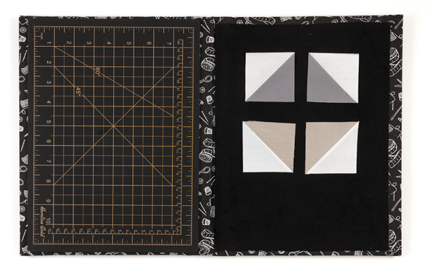 Мульти-мат для пэчворка 4-в-1, размер 30 х 24 х 2,5 см, цвет чёрный. Арт 4089.584.HG