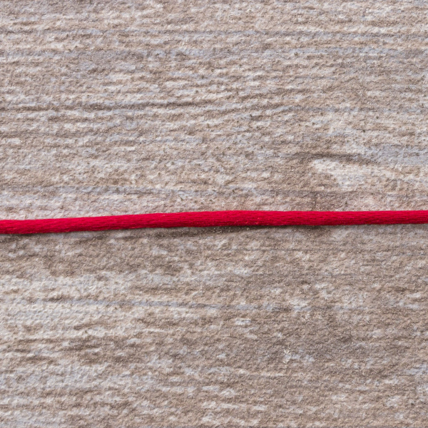 Шнур атласный SAFISA 2 мм, 25 м, цвет 14, красный. Арт 462-14                  