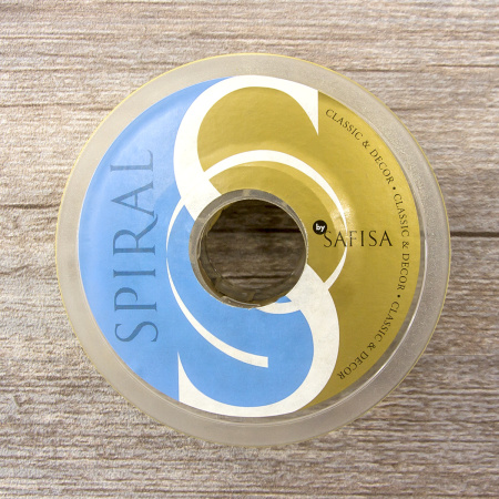 Лента органза с рисунком SAFISA, 25 мм, 15 м, цвет 01, желтый. Арт 25212-25-01              