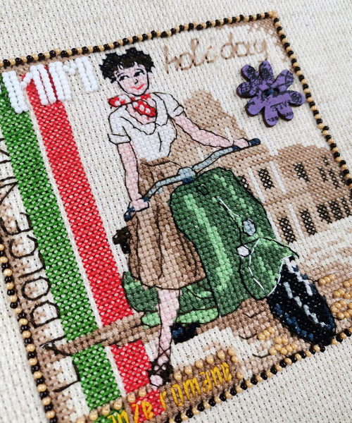 Набор для вышивания  "Римские каникулы". Арт 13.003.29