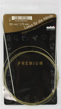 Спицы, круговые, экстратонкие, addiClassic  № 1.75, 150 см. Арт 114-7/1.75-150