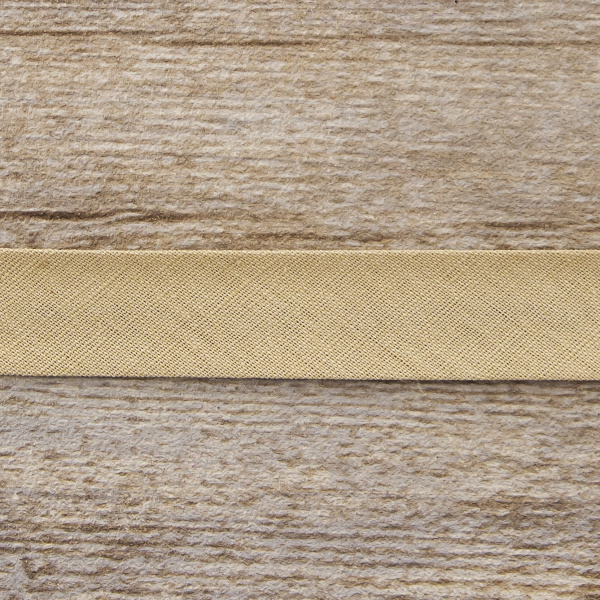 Косая бейка хлопок/лён, 20 мм, 20 м, цвет 18, мокко. Арт 6602-20мм-18