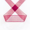 Лента органза SAFISA мини-рулон, 15 мм, 3,5 м, цвет 30, бордо. Арт P00520-15мм-30          