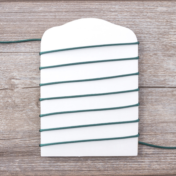 Шнур атласный SAFISA 2 мм, 25 м, цвет 43, зеленый темный. Арт 462-43                  