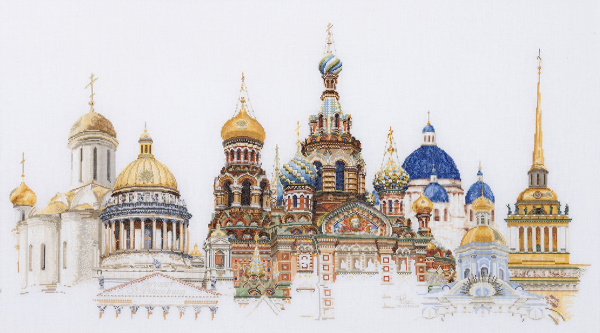 Набор для вышивания "Санкт-Петербург", канва аида 18 ct. Арт 430A                    