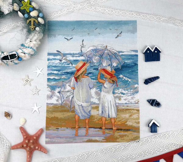 Набор для вышивания "Прогулка у моря". Арт 07.007.13