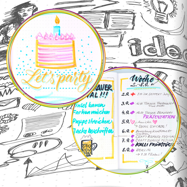 Скетчбук "Bullet Journal" с разметкой, размер А5, 96 листов, 90г/м2, дизайн обложки "Bohemian Art". Арт 02249