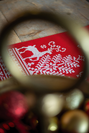 Набор для вышивания дорожки "Рождественский олень" . Арт PN-0144752