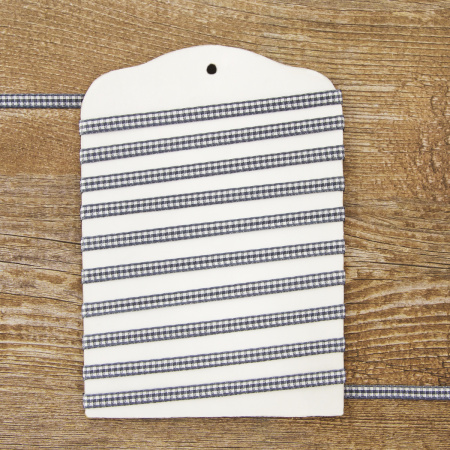 Лента с рисунком клетка SAFISA, 6 мм, 25 м, цвет 68, серый. Арт 466-06мм-68             