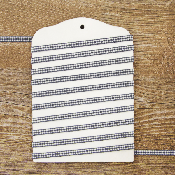 Лента с рисунком клетка SAFISA, 6 мм, 25 м, цвет 68, серый. Арт 466-06мм-68             